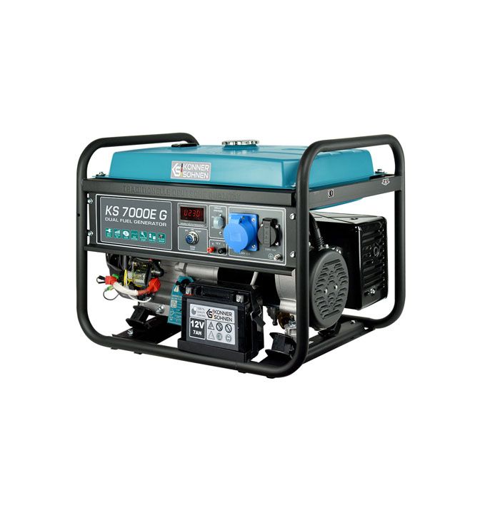 Generatorius benzinas/dujos 5500W, KS 7000E G, KÖNNER & SÖHNEN Generatorius benzinas/dujos 5500W, KS 7000E G, KÖNNER & SÖHNEN