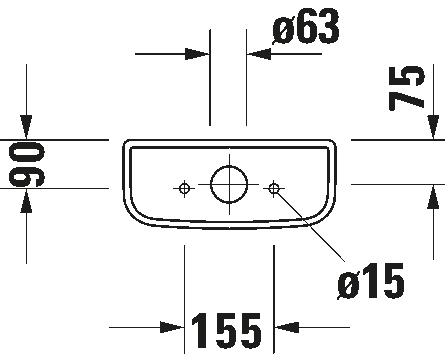 Bakelis pastatomam klozetui Duravit D-Code, baltas, 0927000004