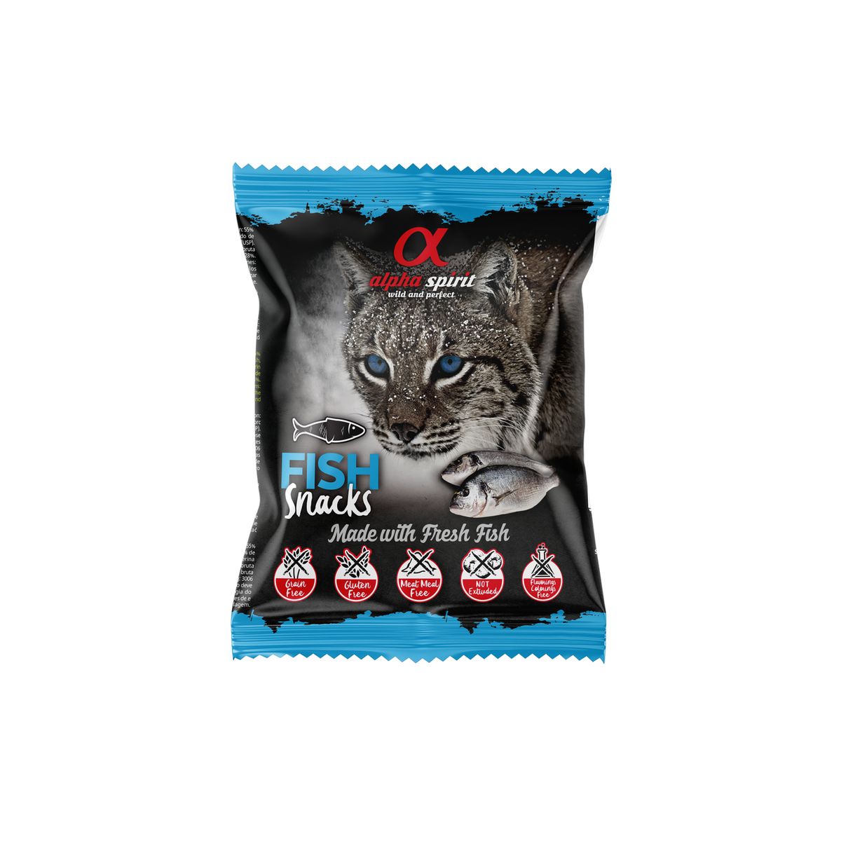 ALPHA SPIRIT SNACKS CAT skanukai katėms su žuvimi 50g, A8007350