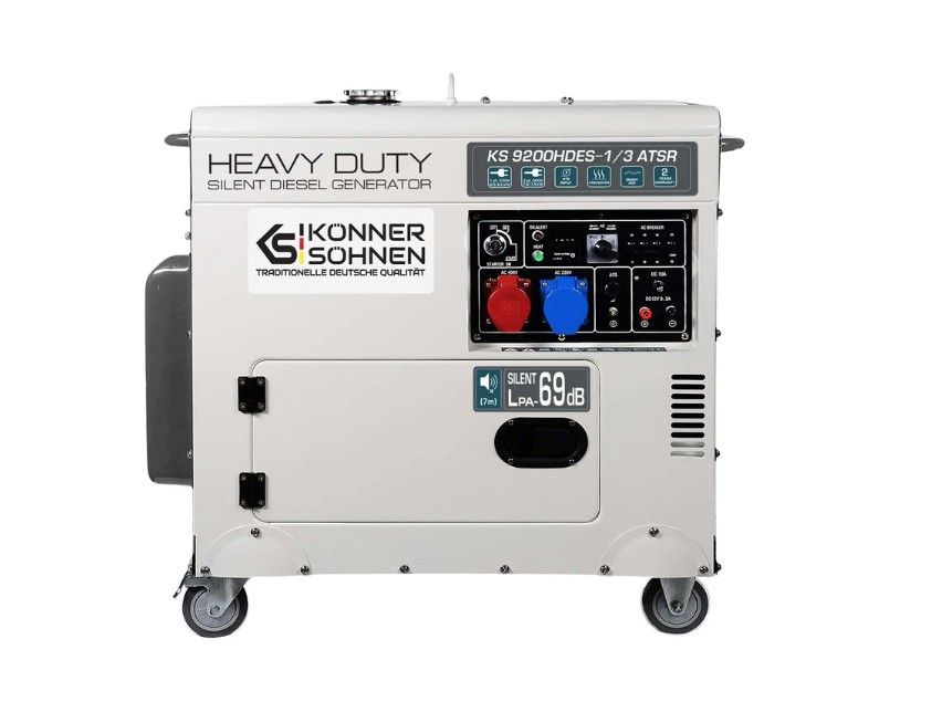 Dyzelinis generatorius 7500W, KS 9200HDES-1/3 ATSR (EURO V), KÖNNER amp SÖHNEN Dyzelinis generatorius 7500W, KS 9200HDES-1/3 ATSR (EURO V), KÖNNER amp SÖHNEN