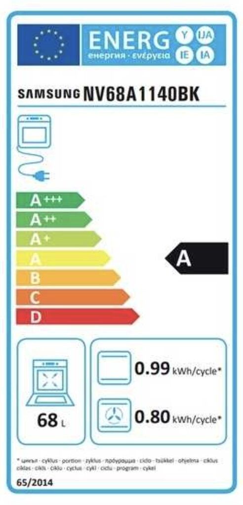 Orkaitė Samsung NV68A1140BK/OL Orkaitė Samsung NV68A1140BK/OL