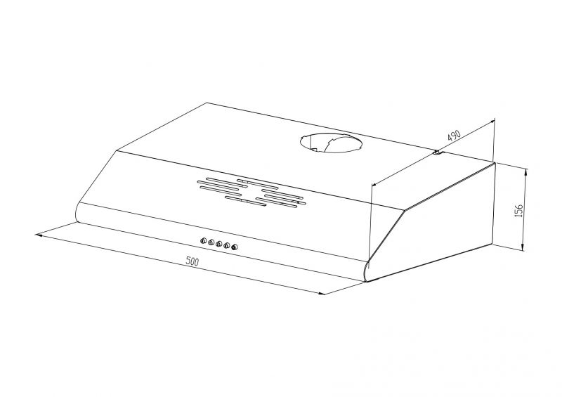 Po spintele montuojamas 50 cm pločio gartraukis Schlosser H5501W-50, baltas