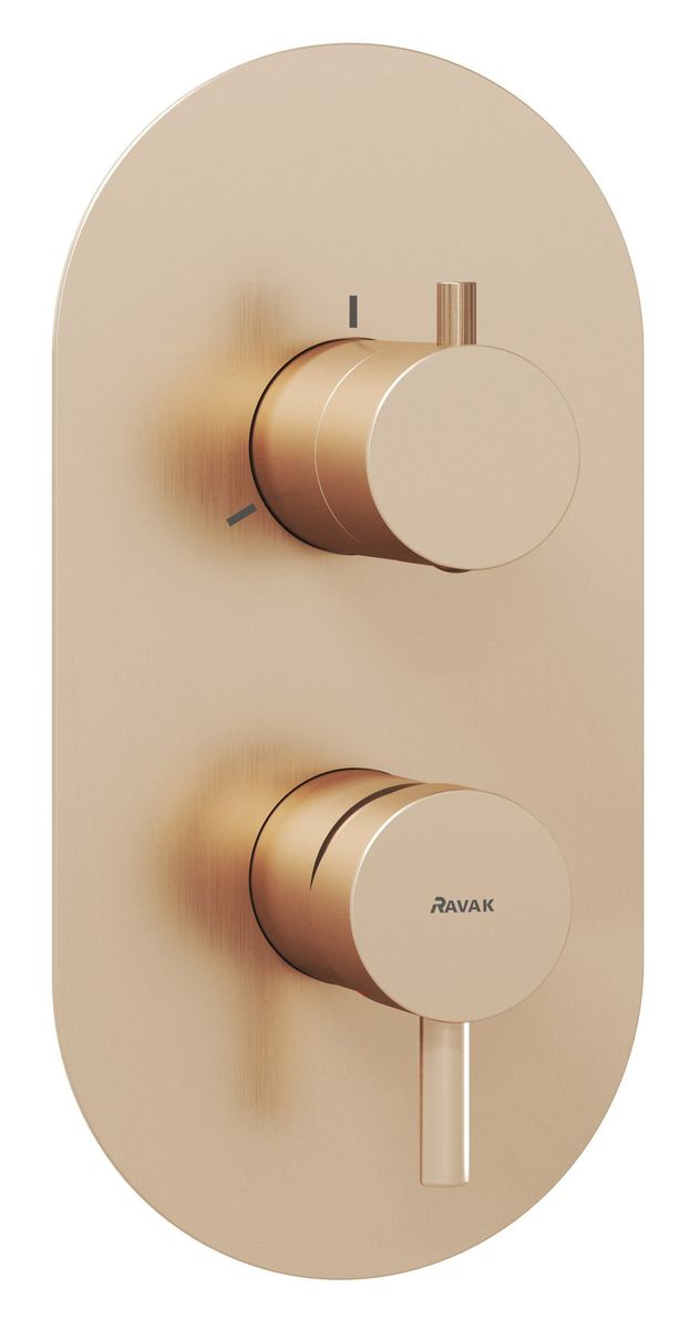 Potinkinis maišytuvas Ravak Espirit su jungikliu 3 funkcijų be korpuso, Rose Gold Brushed X070357