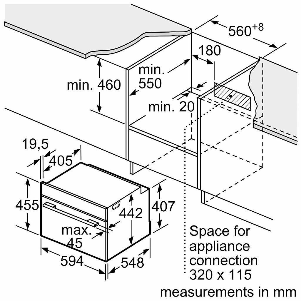 Orkaitė BOSCH CMG7241B1 Orkaitė BOSCH CMG7241B1