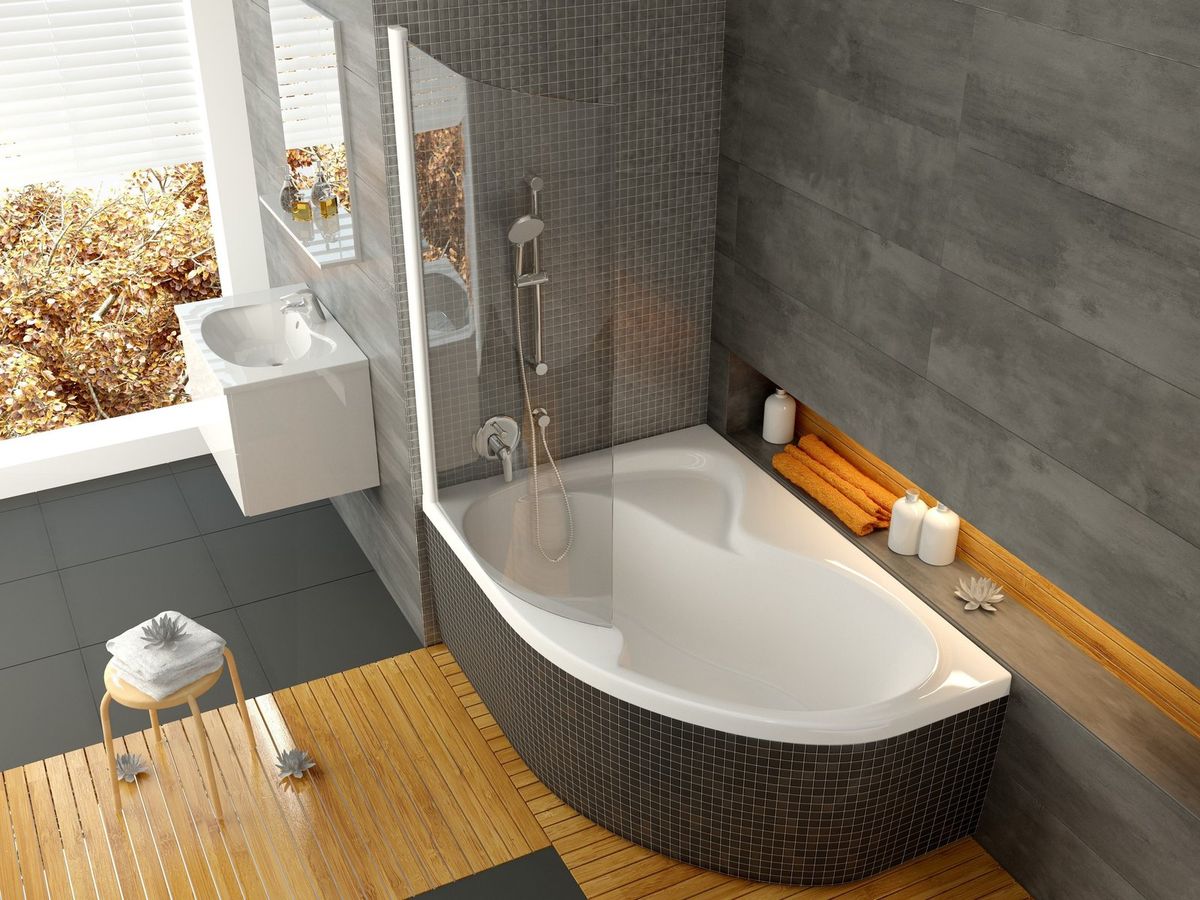 Vonia Ravak ROSA II 160x105 L balta CM21000000 (Pažeista pakuotė)