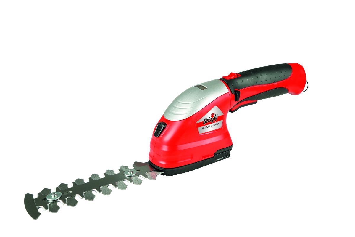 Akumuliatorinės žolės/gyvatvorių žirklės Grizzly AGS 7280 D-Lion Set, 7,2 V