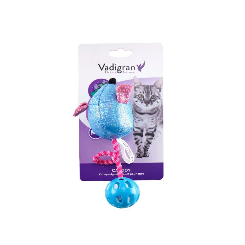 VADIGRAN Mouse ball žaislas katėms su katžole 21cm 2vnt, 14450