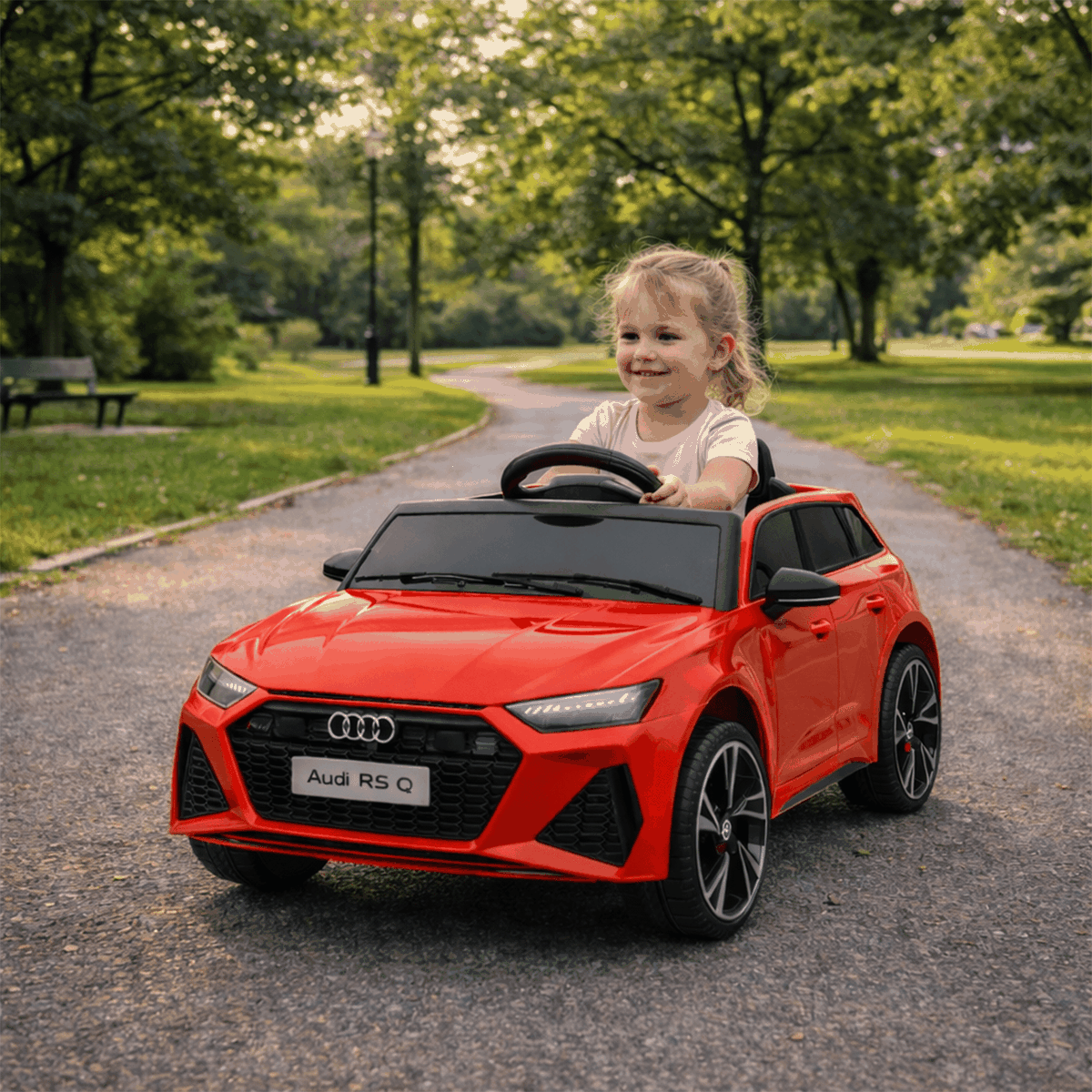 Vaikiškas elektromobilis Audi RS6 HATIS, raudonas Vaikiškas elektromobilis Audi RS6 HATIS, raudonas