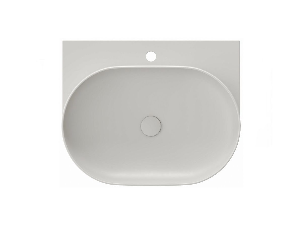 Keraminis praustuvas Ravak Yard 60, su skyle maišytuvui, Smoke Grey, XJX0O260000