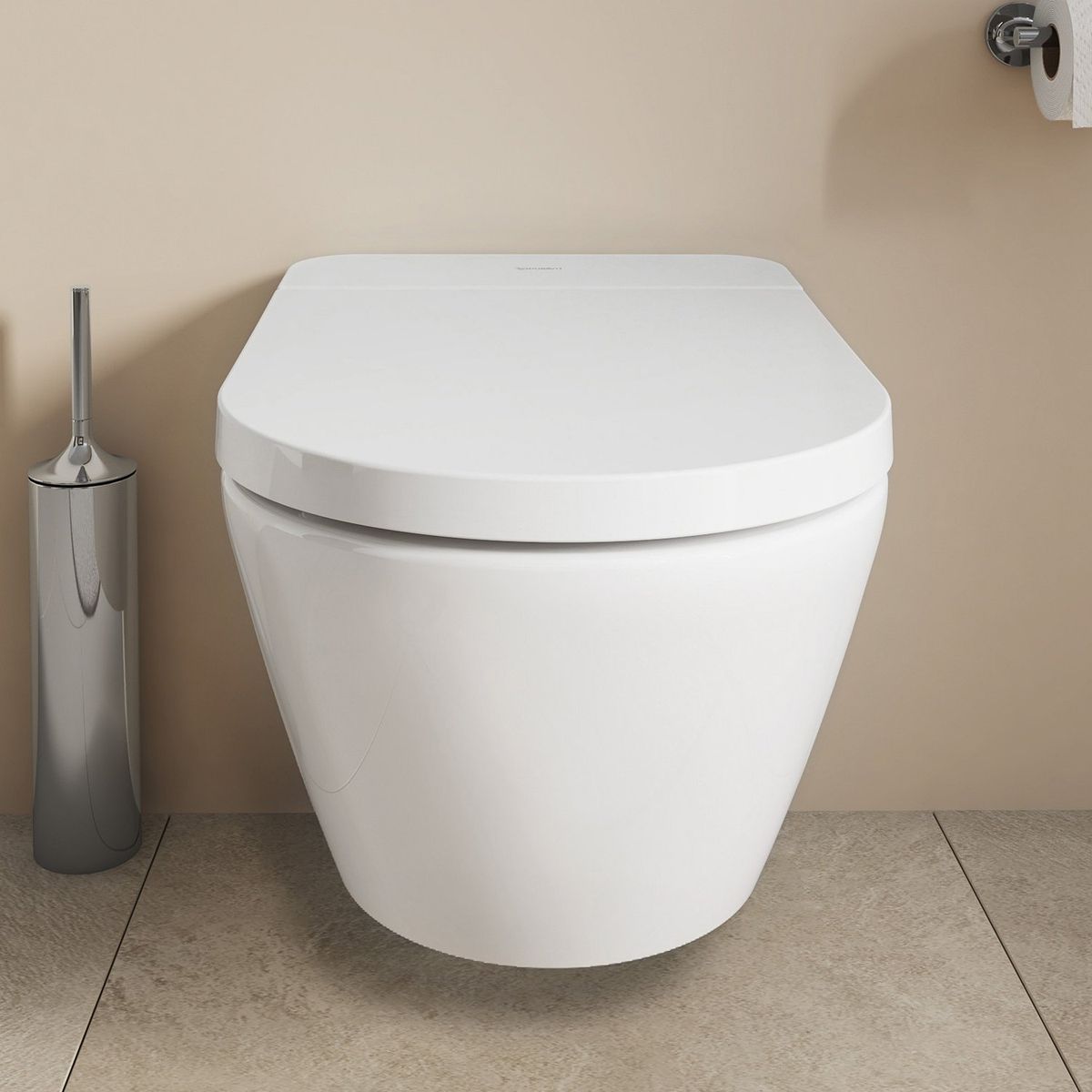 Pakabinamas klozetas Duravit SensoWash D-Neo Compact Rimless su SoftClose dangčiu, baltas 654000012004300