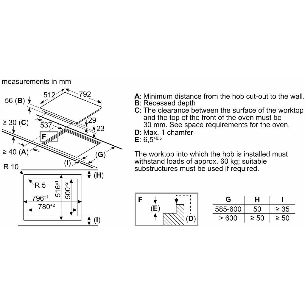 Kaitlentė BOSCH PXE801DC1E