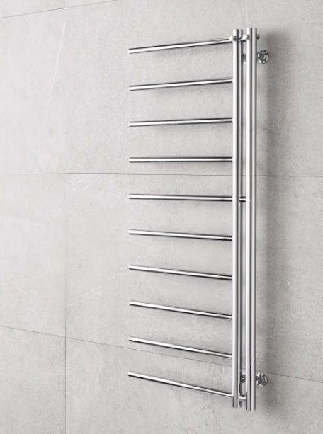 Rankšluosčių džiovintuvas PMH Apollo 50x150 cm, chromas, kairė, AP2C-L Rankšluosčių džiovintuvas PMH Apollo 50x150 cm, chromas, kairė, AP2C-L