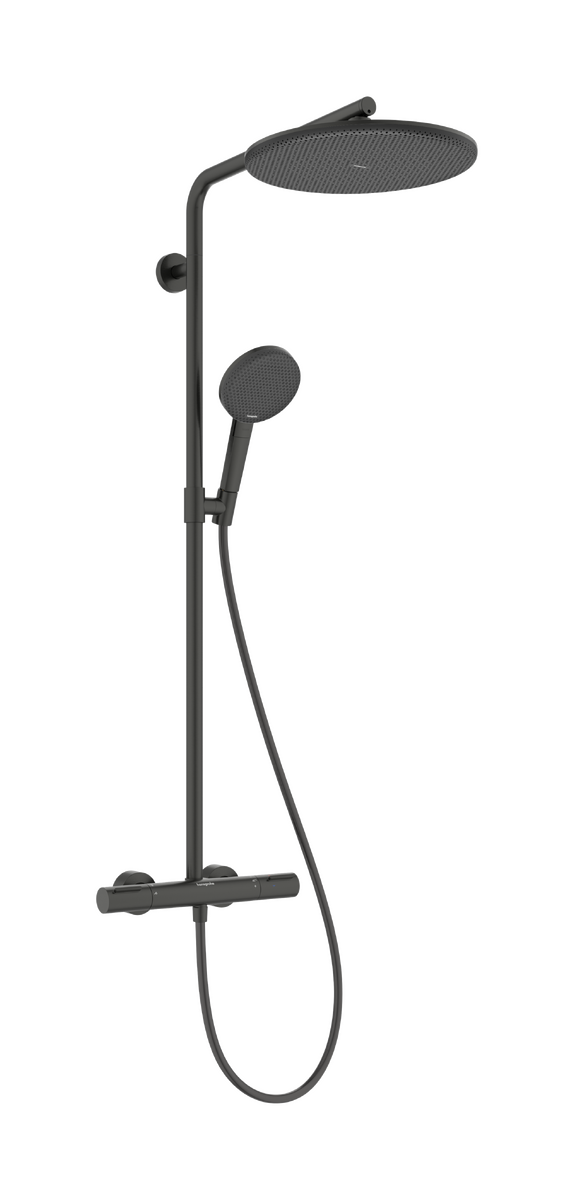 Dušo sistema hansgrohe Raindance Alive S Puro, juoda chromo 24592340
