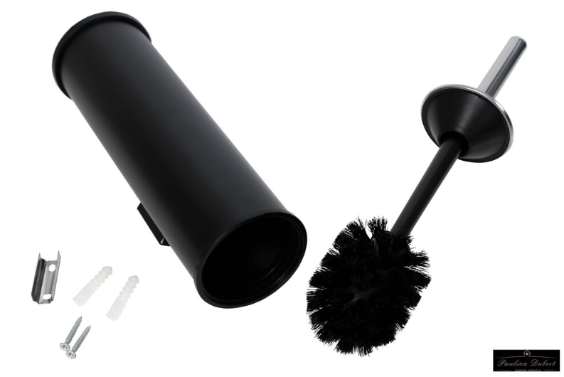 Sieninis tualeto šepetys Faneco, tvirtinamas prie sienos, juodas, TB05SJBL