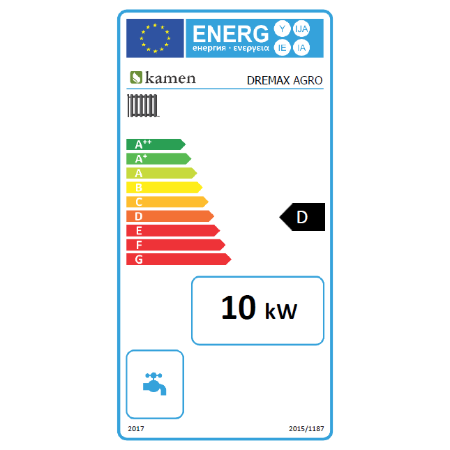 Kieto kuro katilas Kamen DREMAX 10 kW