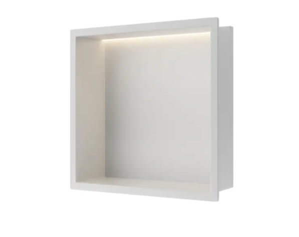 Įleidžiama sieninė lentyna Balneo Wall Box LED baltos sp., 30x30x10 cm, B0101050109-1 Įleidžiama sieninė lentyna Balneo Wall Box LED baltos sp., 30x30x10 cm, B0101050109-1