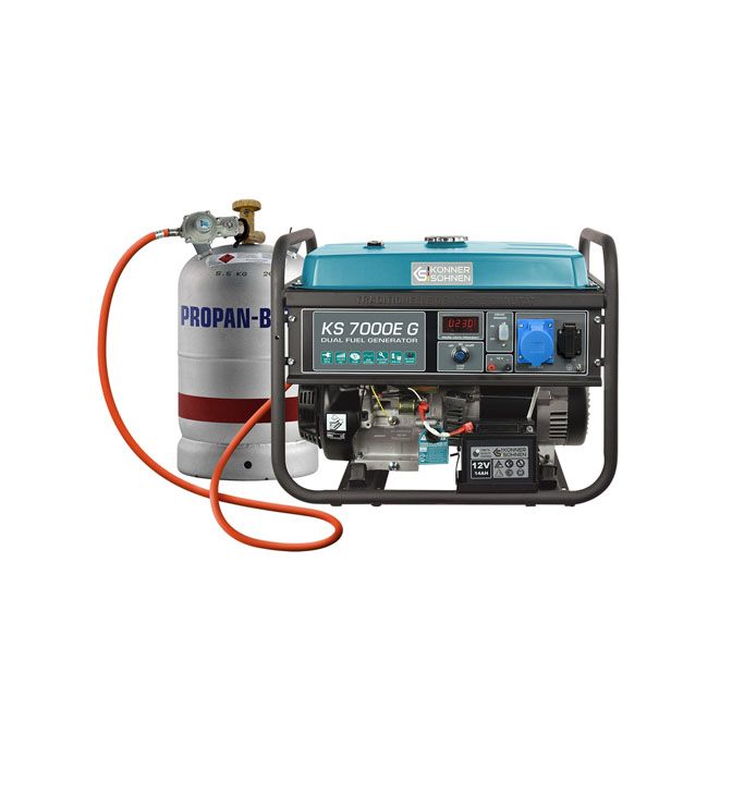 Generatorius benzinas/dujos 5500W, KS 7000E G, KÖNNER & SÖHNEN Generatorius benzinas/dujos 5500W, KS 7000E G, KÖNNER & SÖHNEN
