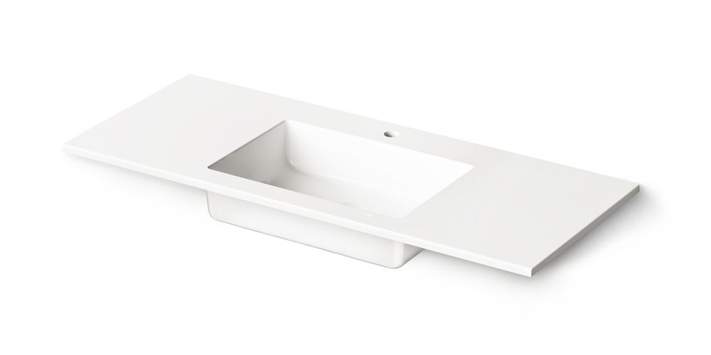 Akmens masės praustuvas PAA Loto 120x49 cm baltas ILOT1200/00