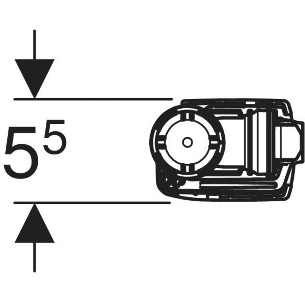 Vandens pripildymo mechanizmas Geberit į keraminį WC bakelį 1/2 plst.sriegis Vandens pripildymo mechanizmas Geberit į keraminį WC bakelį 1/2 plst.sriegis