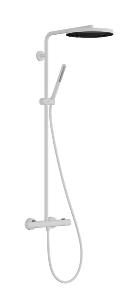 Dušo sistema HANSGROHE Pulsify S Puro 260 1jet su Ecostat Fine termostatu, matinė balta, 24222700