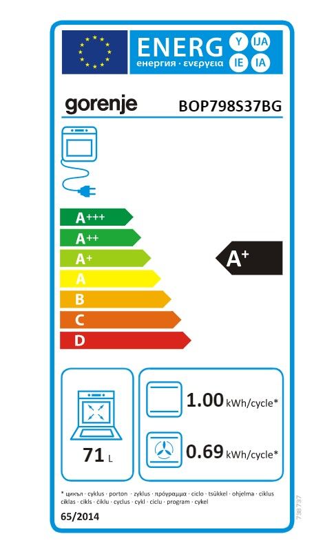 Orkaitė Gorenje BOP798S37BG Orkaitė Gorenje BOP798S37BG