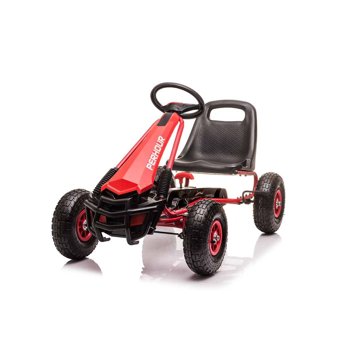 Minamas vaikiškas kartingas HATIS, raudonas Minamas vaikiškas kartingas HATIS, raudonas