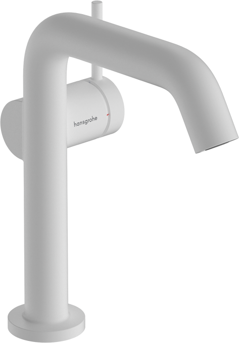 Praustuvo maišytuvas Hansgrohe Tecturis S 150 su dugno vožtuvu, balta matinė, 73340700