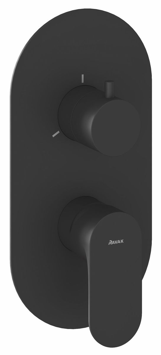 Ravak Eleganta Potinkinis maišytuvas be korpuso, 3 funkcijų, Black Matt X070297