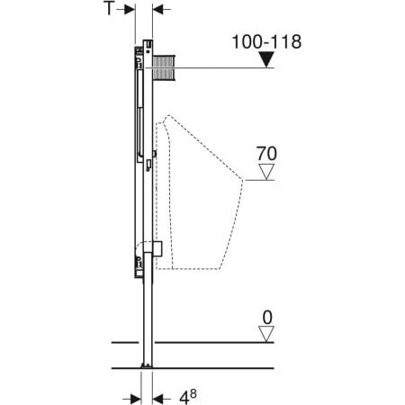 Potinkinis pisuaro rėmas Geberit Duofix 111676001