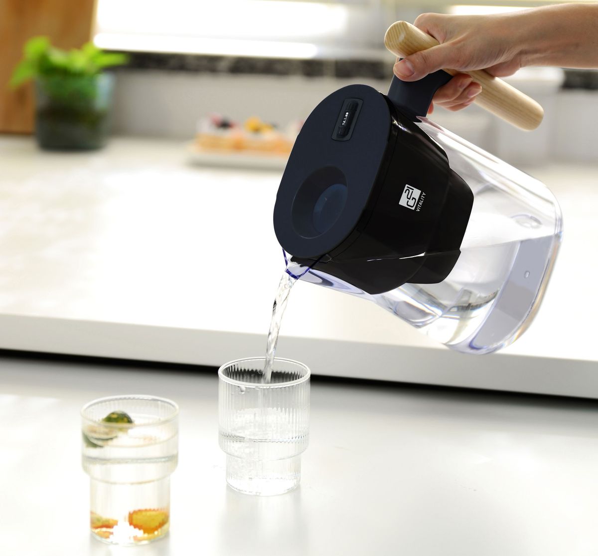 Ąsotis su vandens filtru G21, 60022501, 2,5 L, Juodas Ąsotis su vandens filtru G21, 60022501, 2,5 L, Juodas