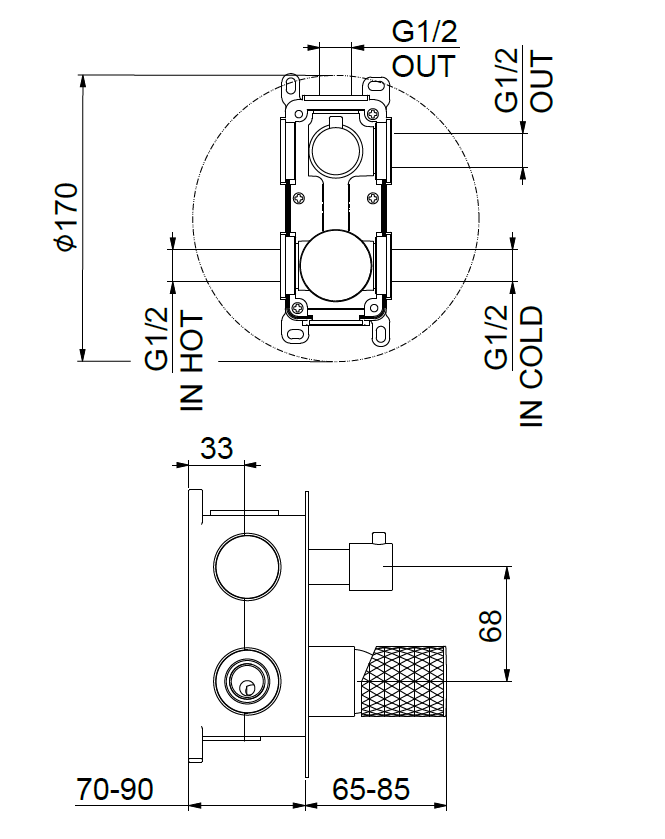 Potinkinė vonios sistema Fiore Xenon Charme, chromas 441CRCR7575/30CR8786/30CR8767