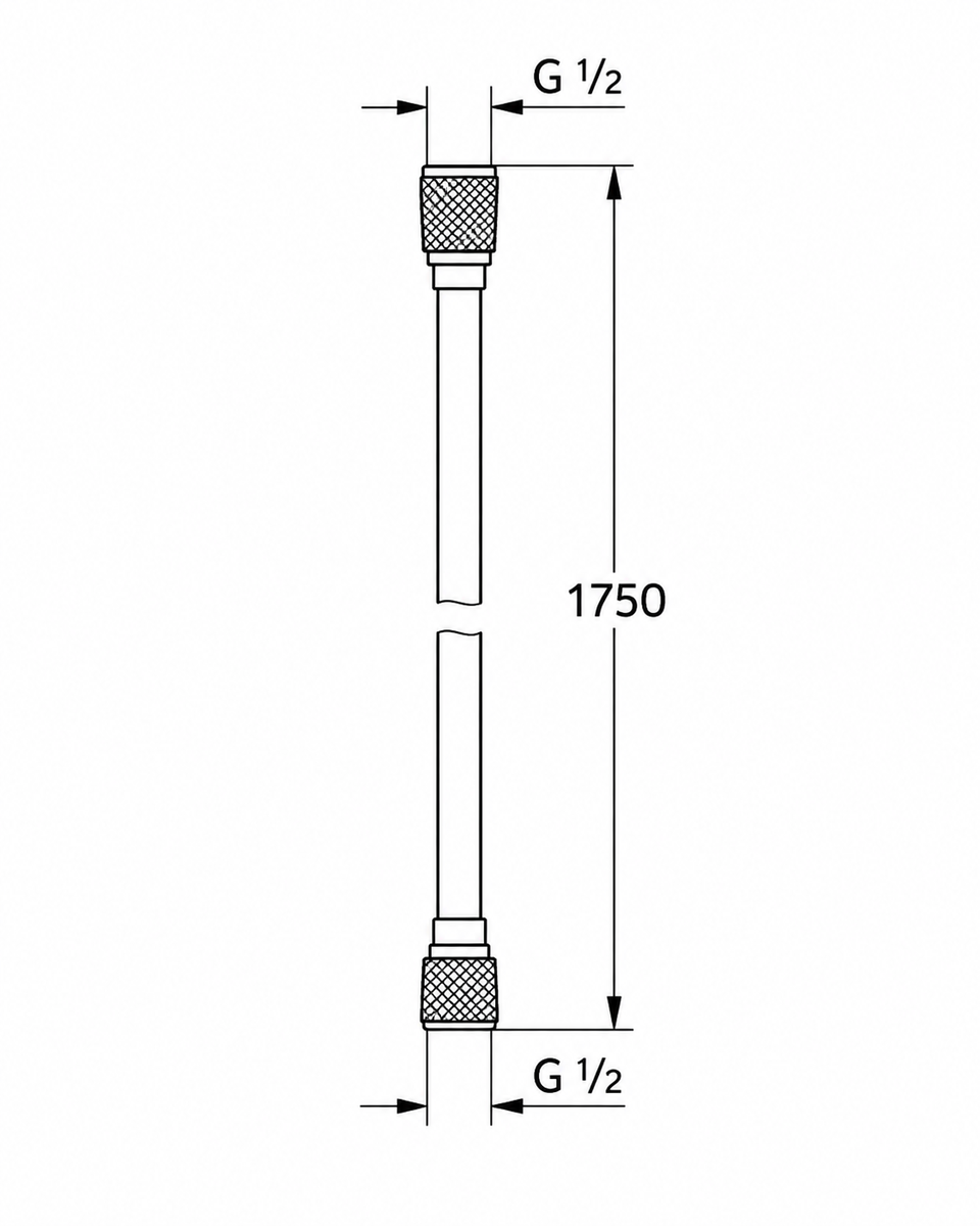 Dušo žarna GROHE Silverflex, 175 cm, tamsus grafitas (Hard Graphite), 28388A00 Dušo žarna GROHE Silverflex, 175 cm, tamsus grafitas (Hard Graphite), 28388A00