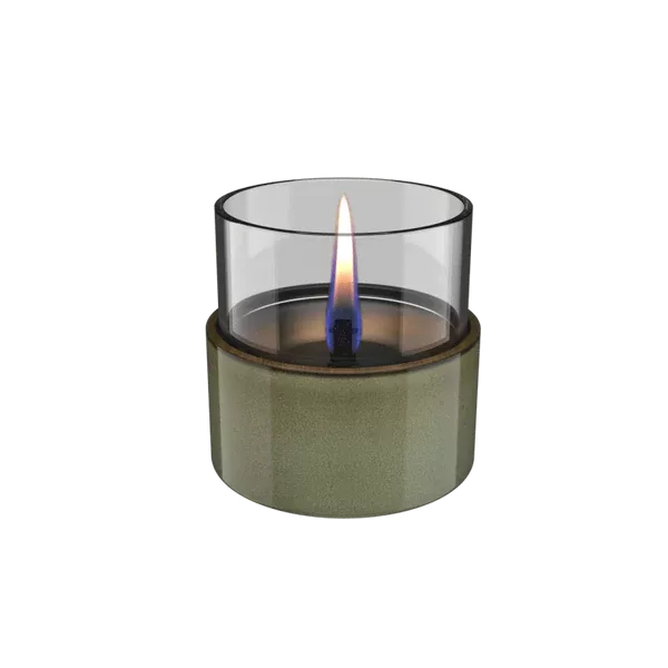 ASTER 10 mini stalo židinys/žvakė, žalias, naudojamas Tenderfuel skystis