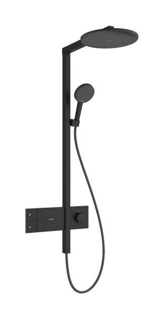 Termostatinė dušo sistema Hansgrohe Raindance Alive S 300 1jet EcoSmart su ShowerSelect Comfort, matinė juoda, 24583670 Termostatinė dušo sistema Hansgrohe Raindance Alive S 300 1jet EcoSmart su ShowerSelect Comfort, matinė juoda, 24583670