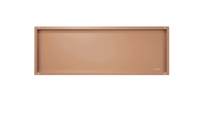 Įleidžiama berėmė sieninė lentyna Balneo Wall Box NO RIM, vario sp., 90x30x10 cm, B0201040310-3
