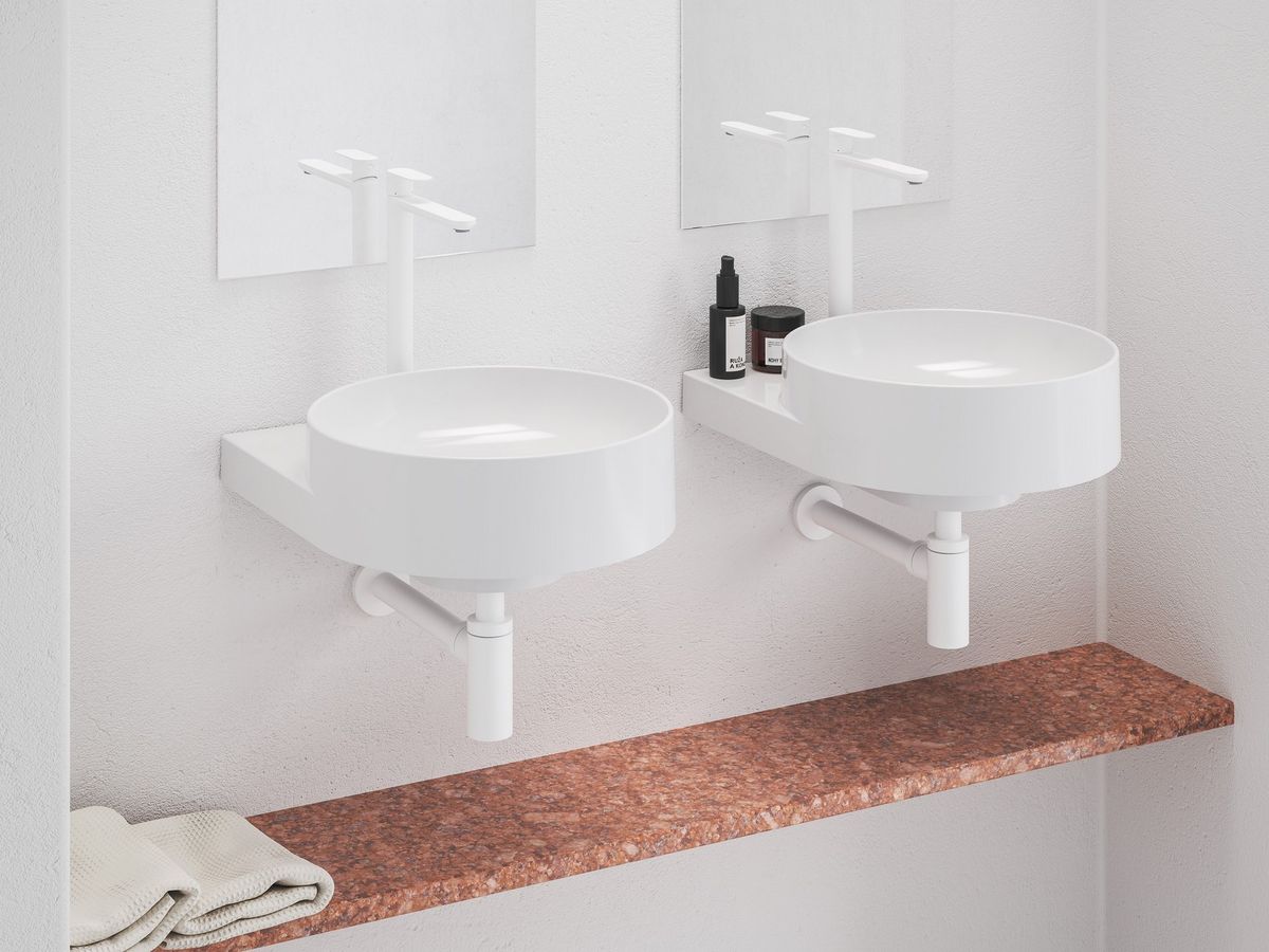 Praustuvo maišytuvas Ravak Eleganta BeCool 335 mm be dugno vožtuvo, White Velvet X070420