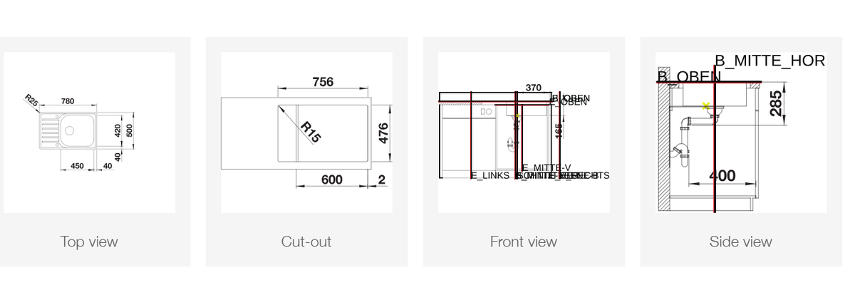 Plieninė plautuvė BLANCO LANTOS XL 6 S-IF Compact BRUSHED M.AF