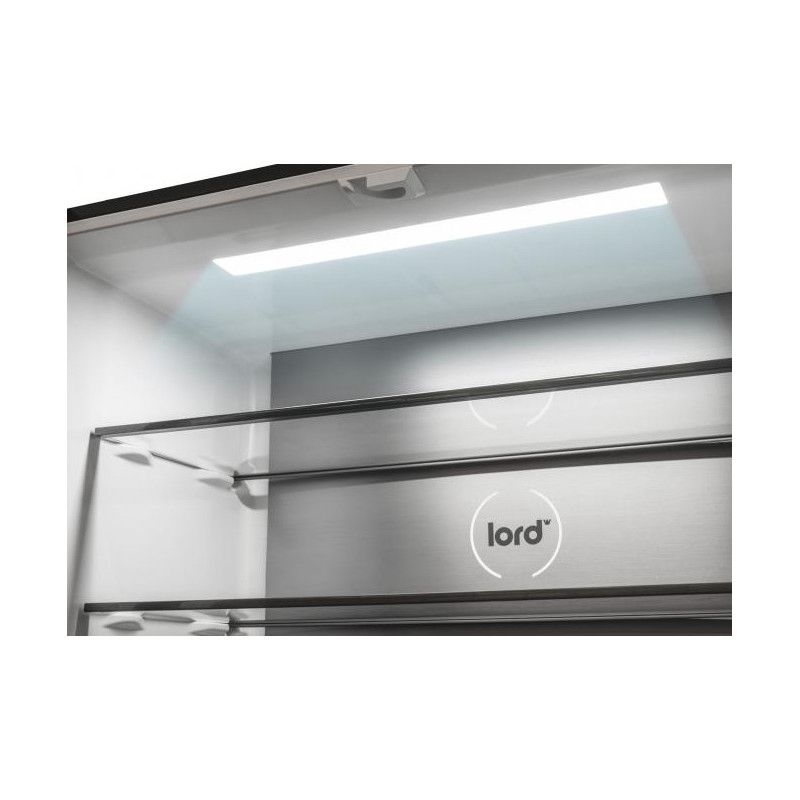 Sidabrinės spalvos Side-by-Side tipo šaldytuvas su šaldikliu Lord C26 Sidabrinės spalvos Side-by-Side tipo šaldytuvas su šaldikliu Lord C26