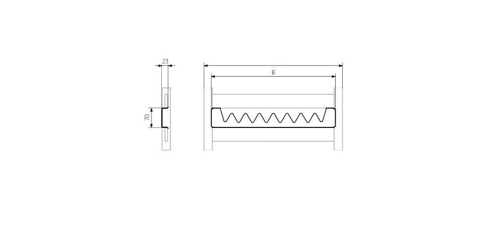 Kabykla rankšluosčių džiovintuvui Terma Happy Shark 50 cm, juoda, KABVIVO50RAL9005M, 980279