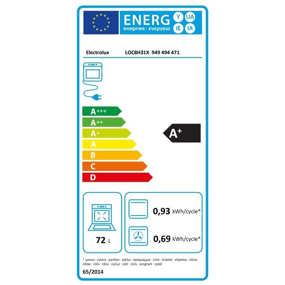 Elektrinė orkaitė Electrolux LOC8H31X