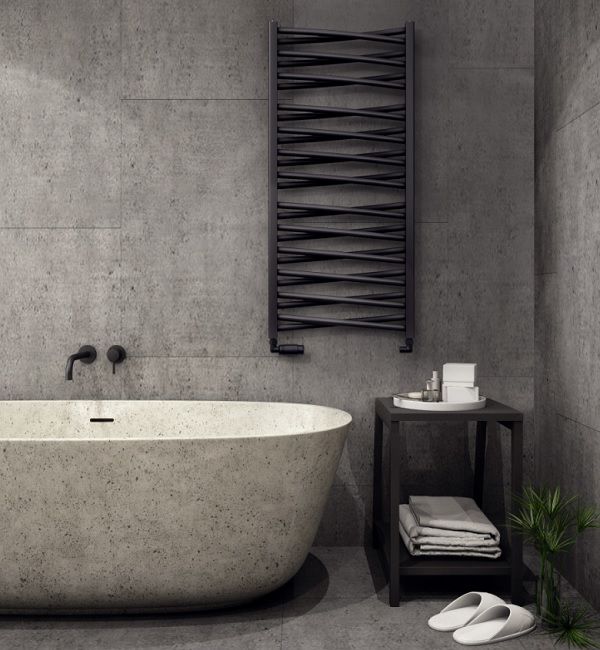 Rankšluosčių džiovintuvas Regnis Lezka 3DX 44x91 cm, juodas Rankšluosčių džiovintuvas Regnis Lezka 3DX 44x91 cm, juodas