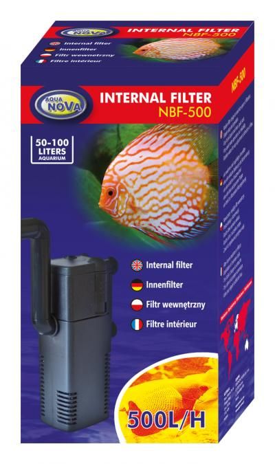 AQUA NOVA vidinis filtras 500l/h 50-100l, NBF-500 AQUA NOVA vidinis filtras 500l/h 50-100l, NBF-500