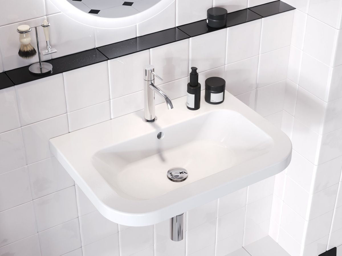 Praustuvas CHROME 650, keraminis, baltas XJG01165000 Praustuvas CHROME 650, keraminis, baltas XJG01165000