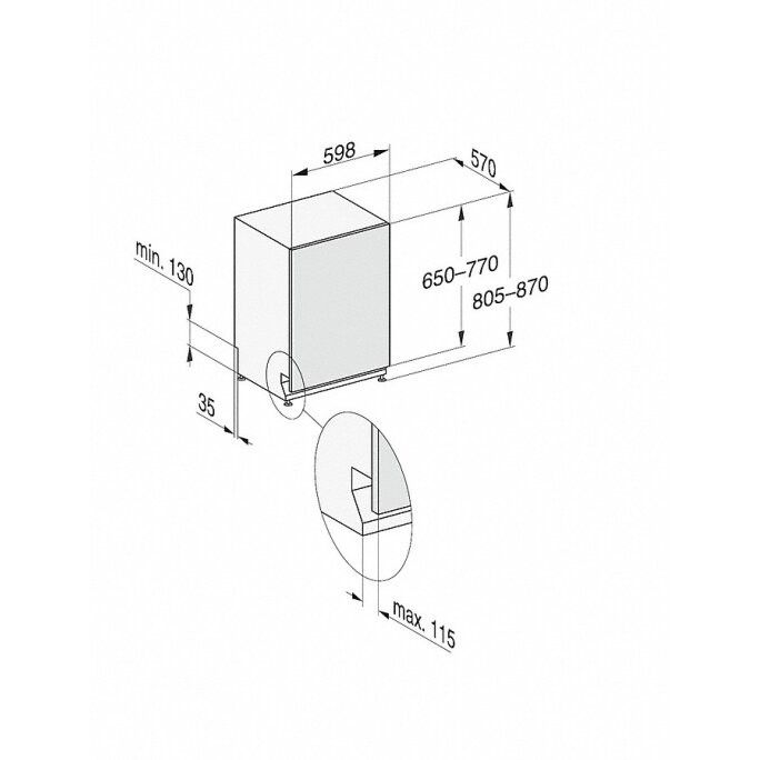Įmontuojama indaplovė Miele G 7280 SCVi, 12196990 Įmontuojama indaplovė Miele G 7280 SCVi, 12196990