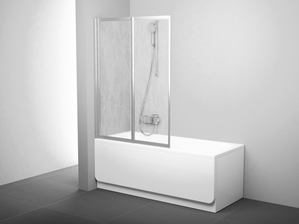 Vonios sienelė Ravak VS2 105, satin+plastikas Rain, 796M0U0041