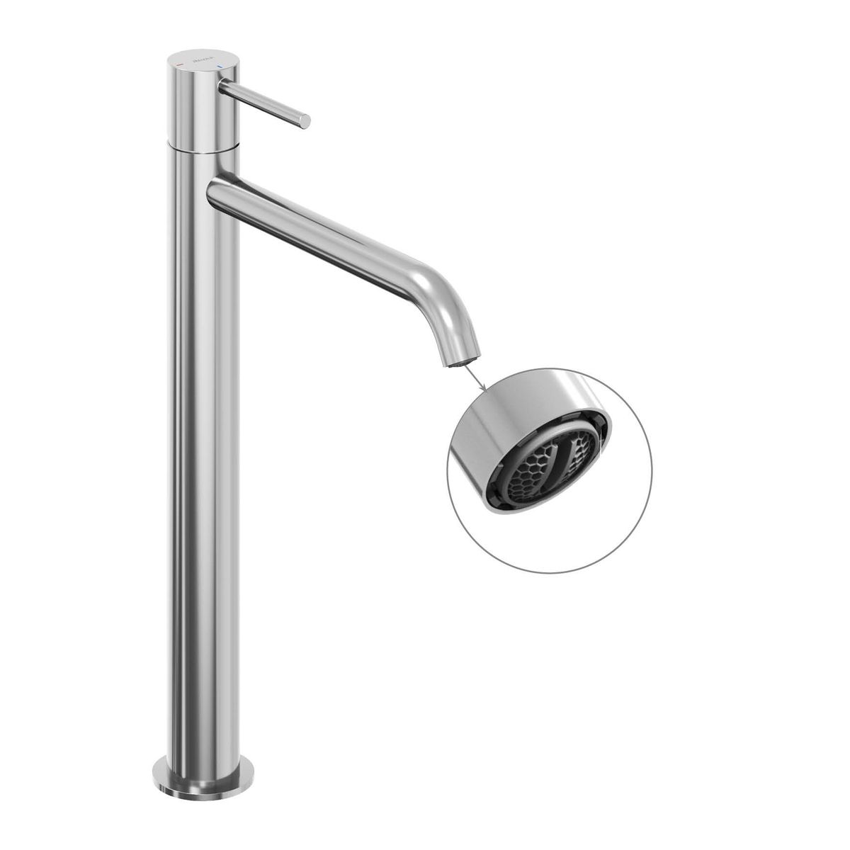 Ravak Praustuvo maišytuvas BeCool 340 mm be dugno vožtuvo, Chrome X070404