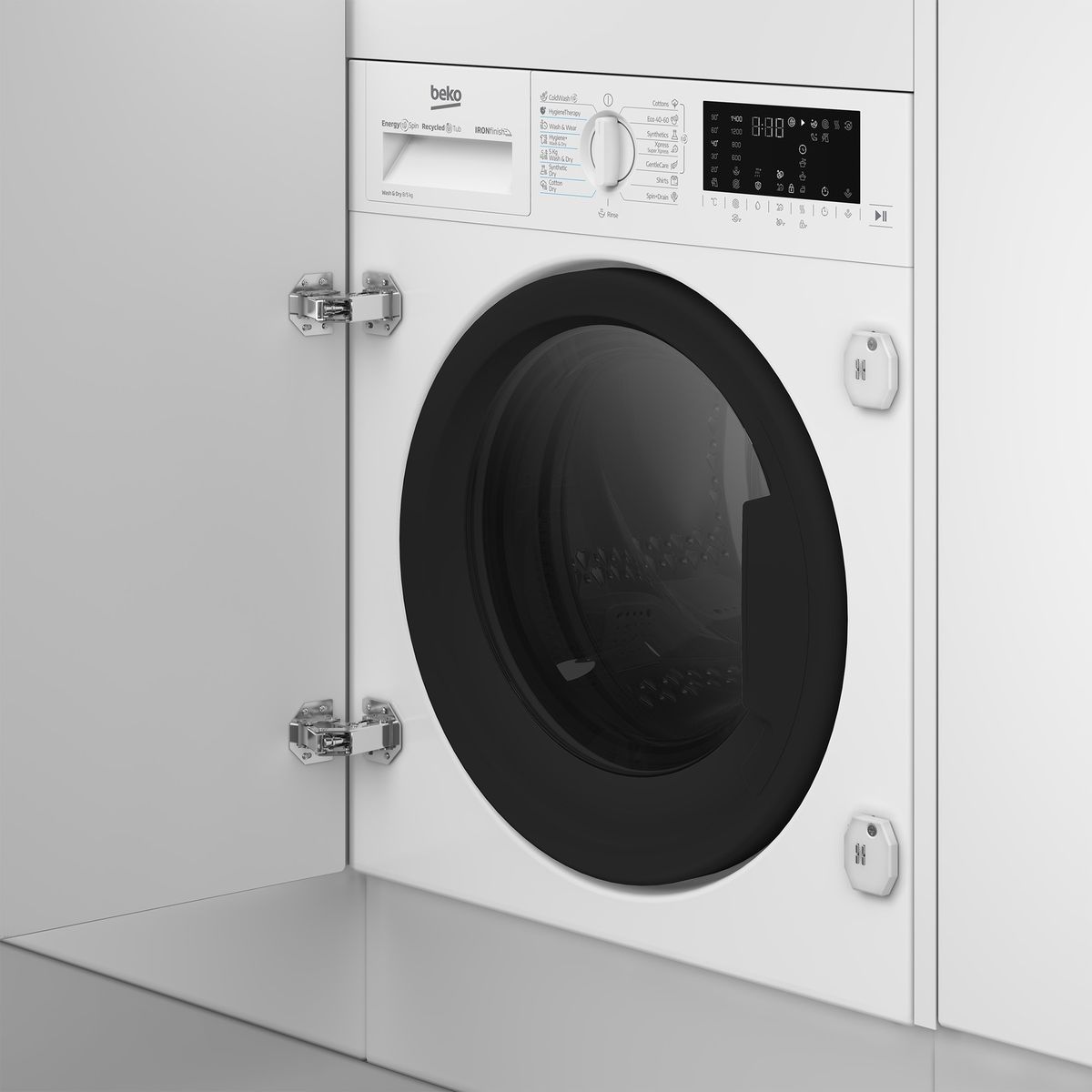Įmontuojama skalbimo mašina su džiovinimo funkcija Beko B5DBT68547W