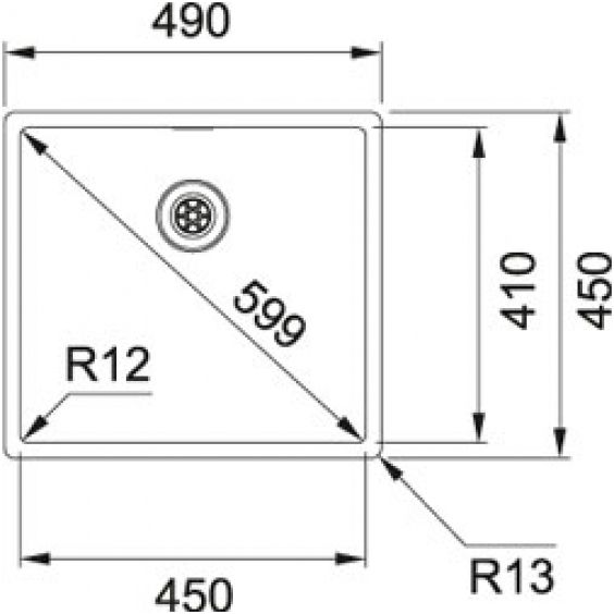 Plieninė plautuvė Franke BXX 210/110-45