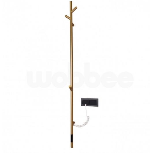 Elektrinis rankšluosčių džiovintuvas Wobbee Burton 8x150 cm, braižytas auksas