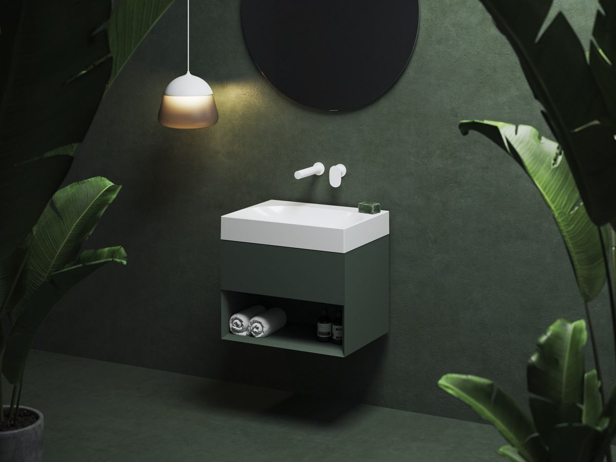 Spintelė po praustuvu Ravak SD Lite 60 Grey Green X000001858